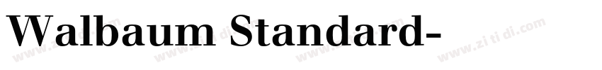 Walbaum Standard字体转换